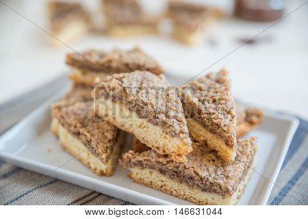 home made triangel shaped austrian christmas cookies