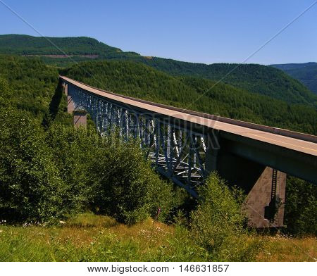 Bridge in Washington state near Mt. St. Helen