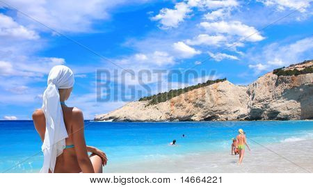 Velero en el mar Jónico Grecia