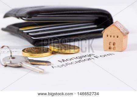 House and keyring invesment and realestate cconcept