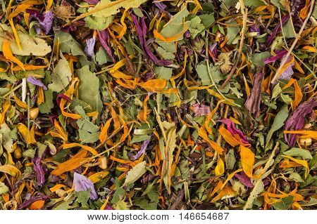 Dried Herbal Tea Leaves