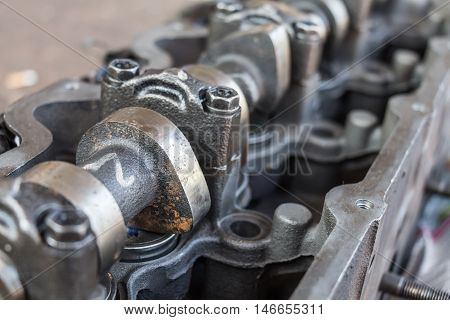 Open the car engine cover for repair