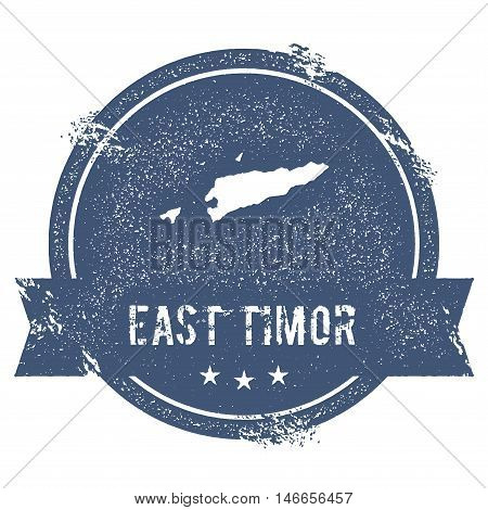 Timor-leste Mark. Travel Rubber Stamp With The Name And Map Of Timor-leste, Vector Illustration. Can