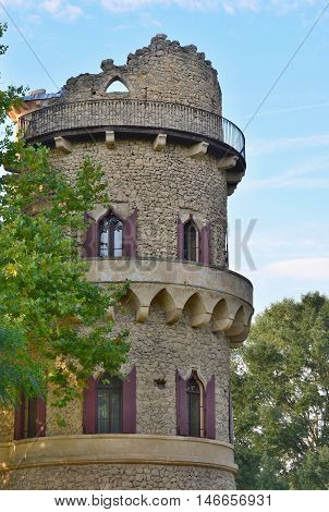 beautiful castle historical monument Janohrad historical Lednice Valticka area. Czech Republic