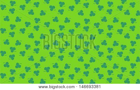 nature pattern with green clover isolated background