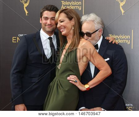 LOS ANGELES - SEP 10:  Philip Joncas, Allison Janney, Bradley Whitford at the 2016 Creative Arts Emmy Awards - Day 1 - Arrivals at the Microsoft Theater on September 10, 2016 in Los Angeles, CA