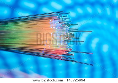 optical fiber with details and light effects