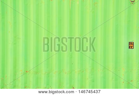 Green container texture with background for decorate