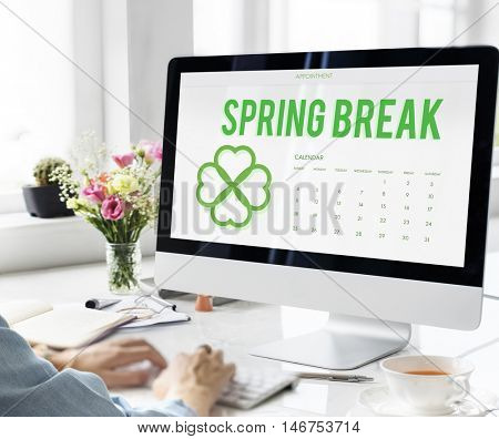 Spring Break Weather Planner Concept