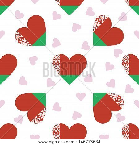 Belarus Independence Day Seamless Pattern. Patriotic Background With Country National Flag In The Sh