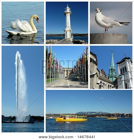 Geneve, Schweiz Collage