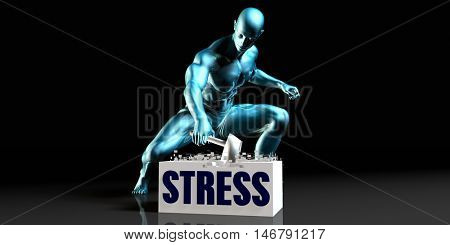 Get Rid of Stress and Remove the Problem 3D Render
