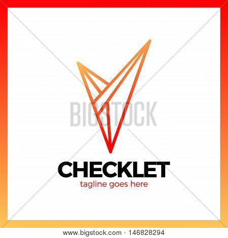 V Letter In Trendy Polygonal Crystal Style
