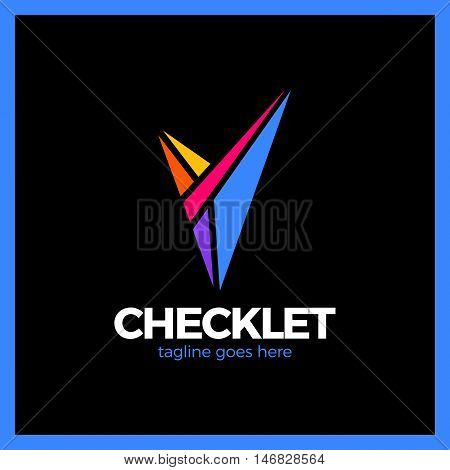 V Letter In Trendy Polygonal Crystal Style