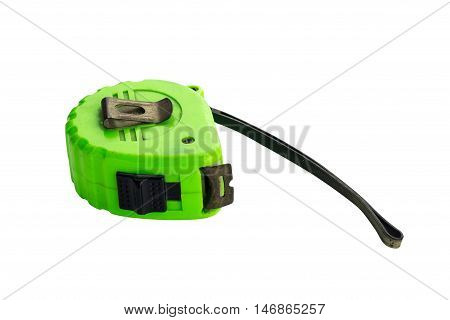 Tape Measure Isolated On The White Background.