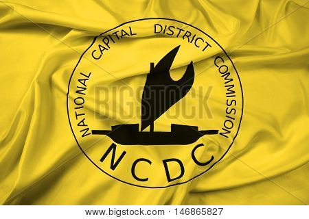 Waving Flag Of Port Moresby, Papua New Guinea