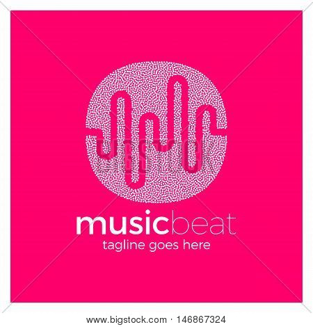 Logo Template Sound Wave, Dj, Audio System, Store. Brand, Branding, Company, Corporate, Identity, Lo