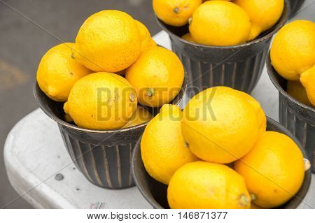 emons in baskets at the local market