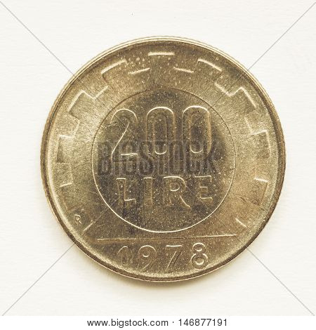 Vintage Italian Lira Coin