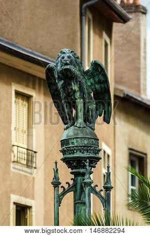 Old Buildings On The Street Of Nancy, France