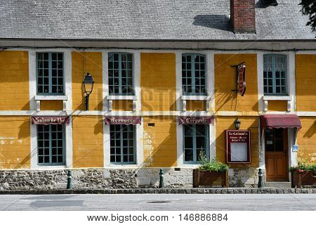 Saint Wandrille Rancon France - june 22 2016 : the village centre