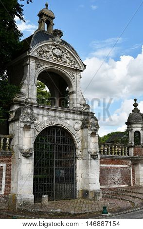 Saint Wandrille Rancon France - june 22 2016 : the Saint Wandrille abbey