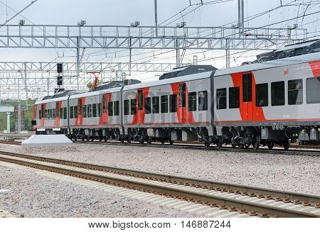 Lastochka Commuter Train. Moscow Central Circle Line.