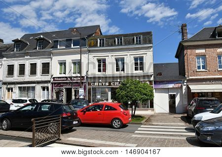 Buchy France - june 23 2016 : the city center