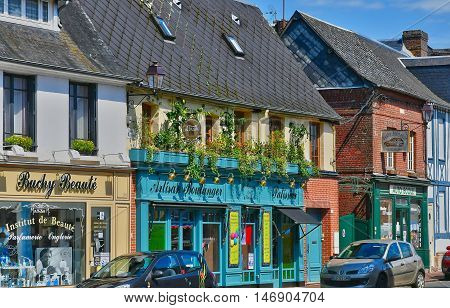 Buchy France - june 23 2016 : the city center