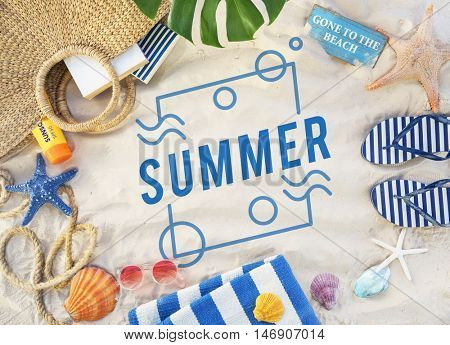 Summer Vacation Fun Concept
