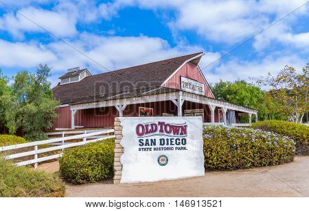 Entrance To Old Town San Diego State Historic Park
