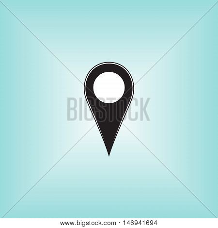 Geolocation vector logo. Map location vector sign. Isolated geo location icon.