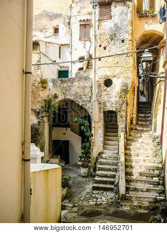 Hdr Sperlonga Coast In Gaeta, Italy