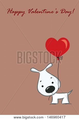 The cute card for Valentines Day, the background