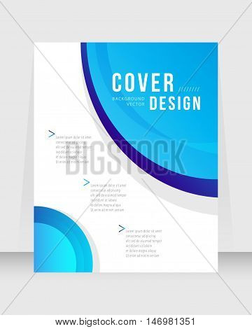 Annual report brochure flyer template vector design. Leaflet cover presentation abstract background.