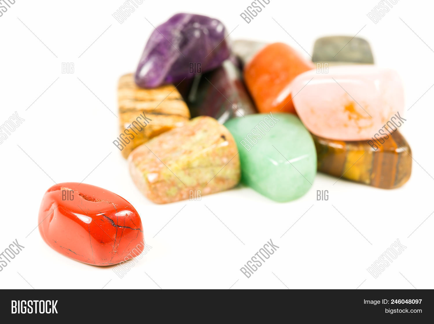 A lot quartz crystal conch rainbow jasper specimen point healing 45G 12pcs QQ174