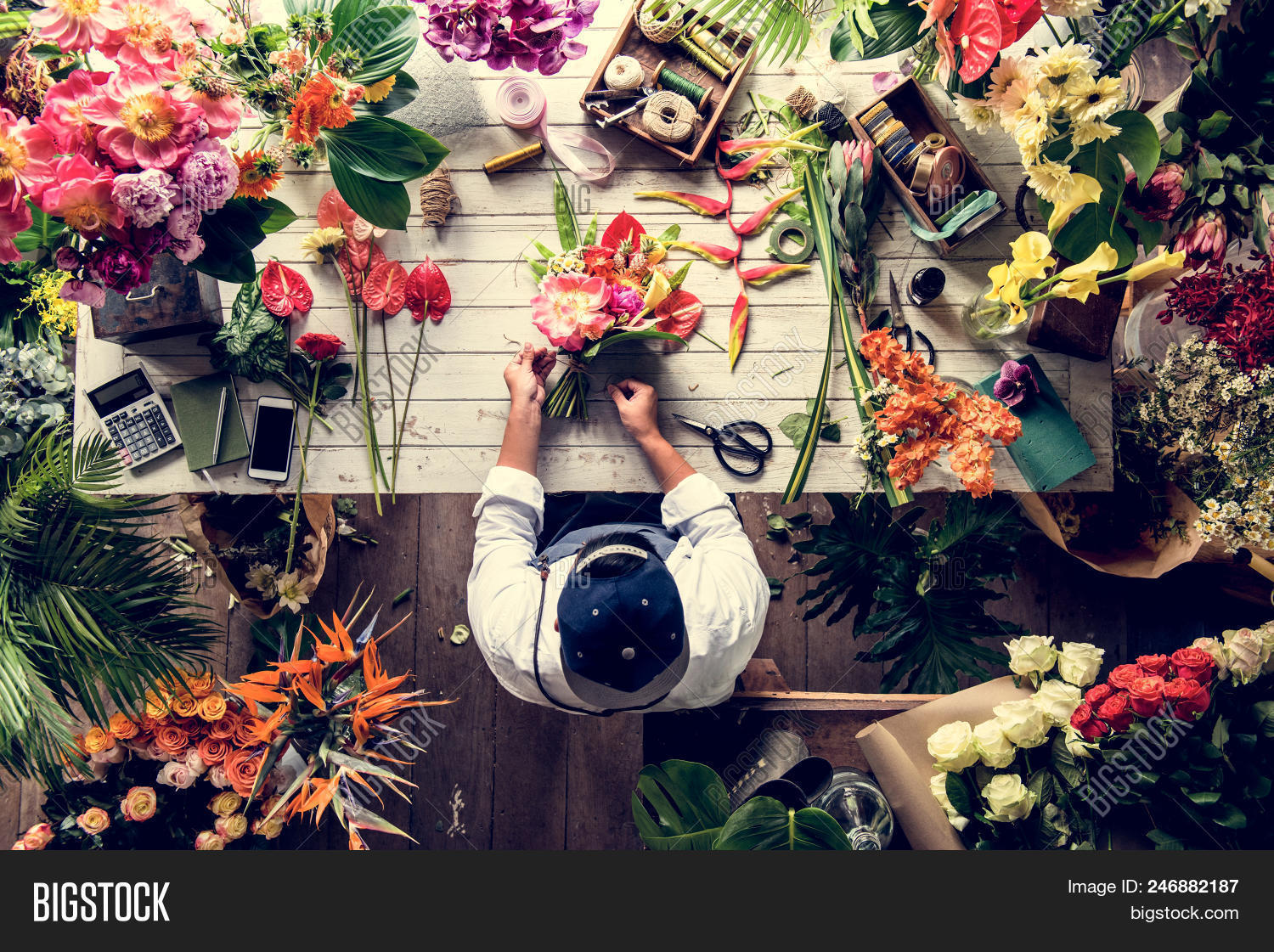 Florist Making Flower Image & Photo (Free Trial) Bigstock