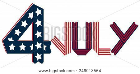 Happy Celebration 4th July Independence America Patriotic Holiday Day