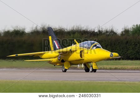 Raf Waddington, Lincolnshire, Uk - July 7, 2014: Former Royal Air Force (raf) 1950