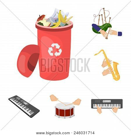 Manipulation By Hands Cartoon Icons In Set Collection For Design. Hand Movement Vector Symbol Stock 