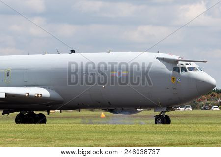 Raf Waddington, Lincolnshire, Uk - July 6, 2014: Royal Air Force (raf) Boeing E-3d Sentry Airborne E