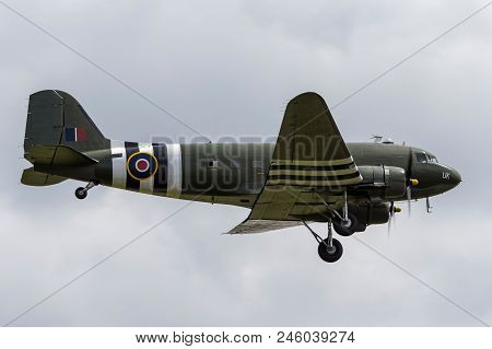 Raf Waddington, Lincolnshire, Uk - July 5, 2014: Royal Air Force (raf) Battle Of Britain Memorial Fl