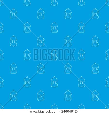 Rotunda Pattern Vector Seamless Blue Repeat For Any Use