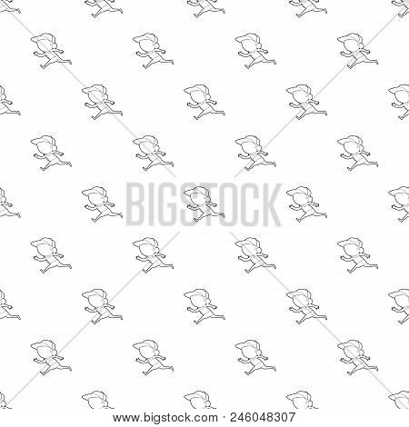 Running Player Pattern Vector Seamless Repeating For Any Web Design