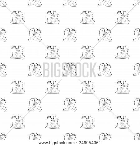 Dead Body Pattern Vector Seamless Repeating For Any Web Design