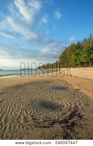 Beautiful Beach And Clear Sky In Tubkaek, Thailand