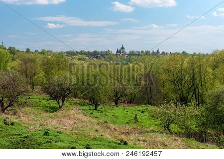 Views Of The Ancient City Of Zaraysk And The Medieval Fortress Walls Of The Kremlin