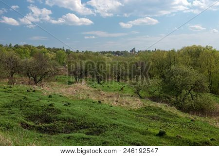 Views Of The Ancient City Of Zaraysk And The Medieval Fortress Walls Of The Kremlin