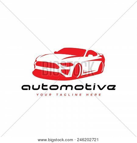 Automotive Red Car Sign For Your Project
