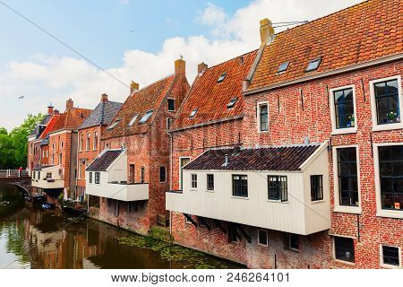 Historical Hanging Kitchens In Appingedam, Netherlands